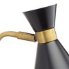 360 Lighting Modern Wall Lamp with USB Port Matte Black Brass Plug-In 6 1/4" Light Fixture Cone Shade for Bedroom Bedside House Reading - 3 of 4