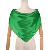 INSPIRE CHIC Women's Solid Color Satin Large Square Scarf Neckerchief Bandanas 35"x35" - 2 of 4