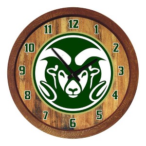 College Team "Faux" Barrel Top Wall Clock - 1 of 4