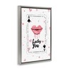 Stupell Industries Lucky You Playing Card Black Framed Floater Canvas Wall Art - 3 of 4