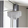 86" Antique Arc Metal Floor Lamp with Chandelier Shade, Marble Base - Ore International - 3 of 3
