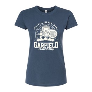 Women's - Garfield - Tennis Fitted Graphic T-Shirt - 1 of 3