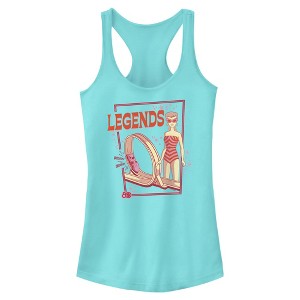 Juniors Mattel Hot Wheels and Barbie Legends Racerback Tank - 1 of 4