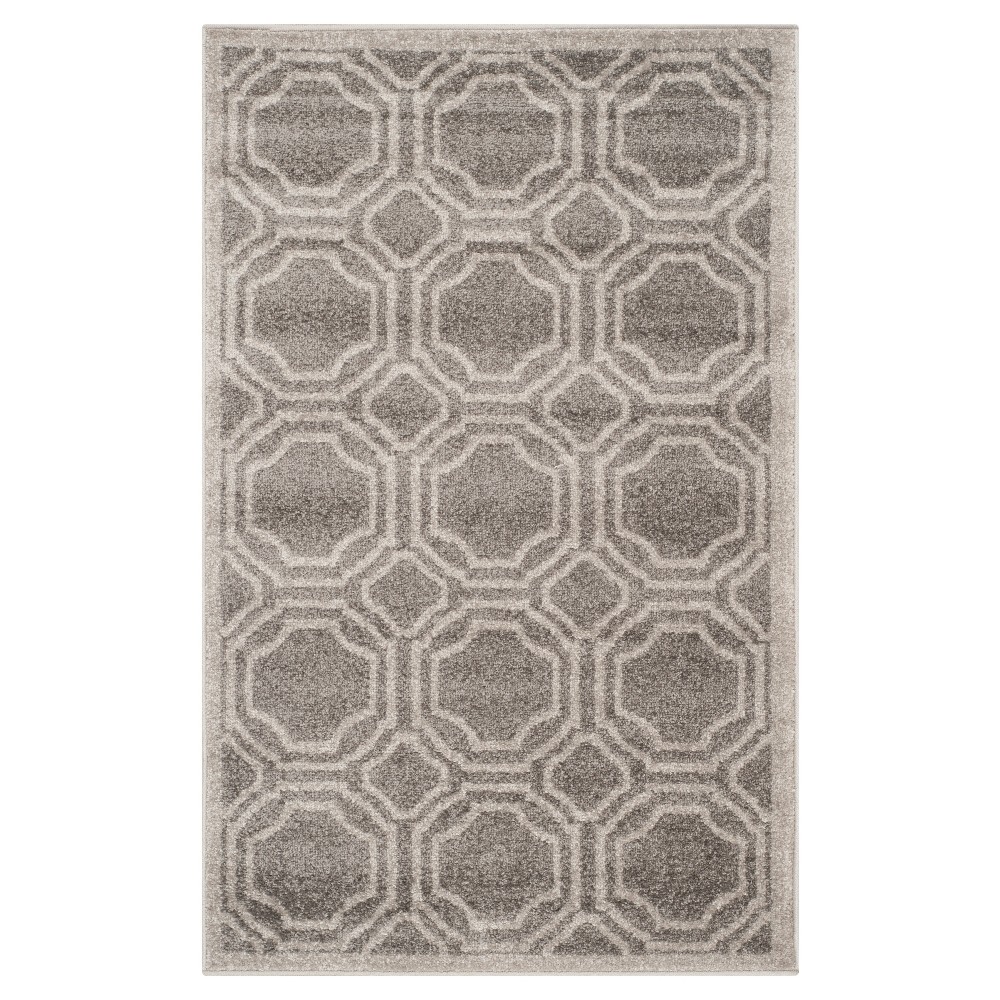 Amala 3'x5' Indoor/Outdoor Rug - Gray/Light Gray - Safavieh