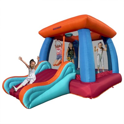 Sportspower 144-Inch Multicolor Polyester Bounce House with Slide