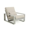 Outdoor Patio Accent Chair with Cushions and Comfortable Backrest, Aluminum Garden Armchair for Balcony or Backyard-The Pop Home - 2 of 4