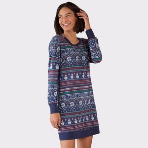 Women's Fair Isle Sleep Shirt - LASCANA - 1 of 4