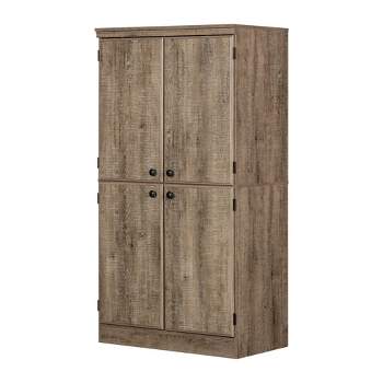 Morgan 4 Door Storage Cabinet Oak - South Shore