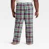 Men's Plaid Microfleece Holiday Matching Family Pajama Pants - Wondershop™ - 2 of 4