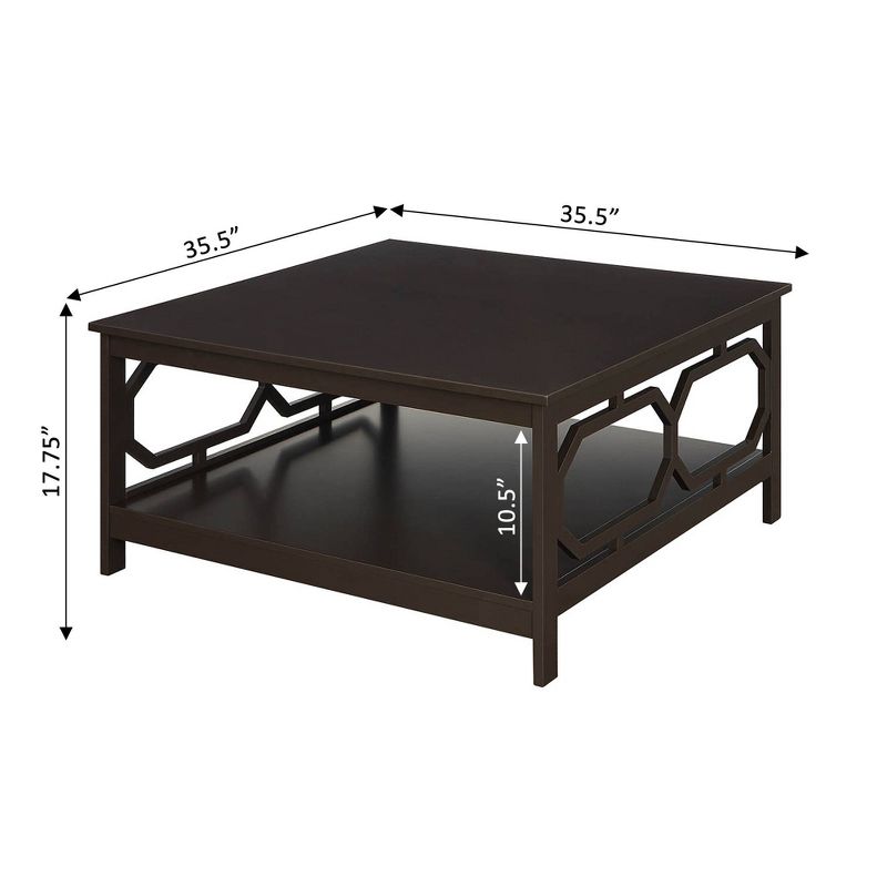 36" Omega Square Coffee Table - Breighton Home, 4 of 5