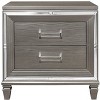 NicBex 2 Drawer Nightstand,Wood Bedside Table with Acrylic Bar Pulls for Bedroom,Living Room,Bedside - 2 of 4