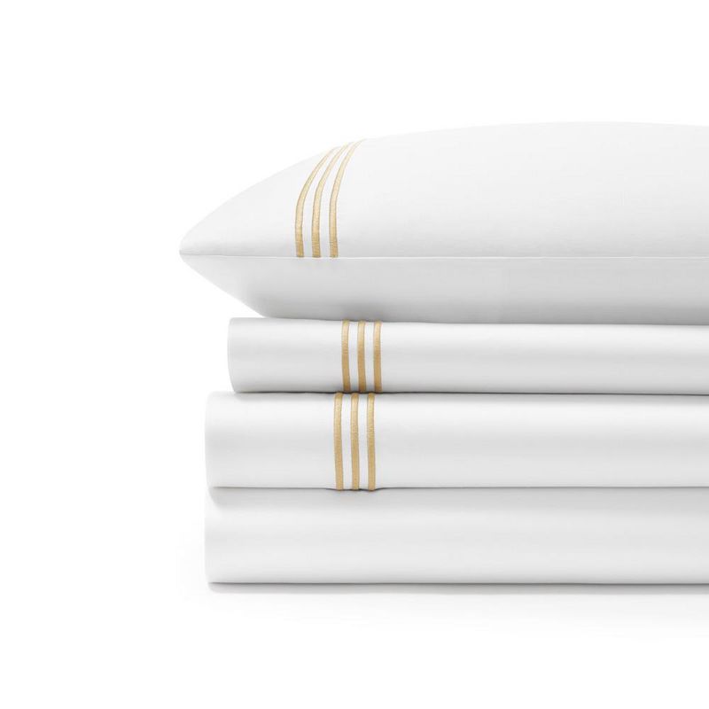 Embroidered Sateen Sheet Set - Standard Textile Home, 1 of 4