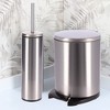 Evideco French Home Goods Soft Close Lid Round Metal Step Trash Can Waste Bin 6-liters-1.6-gal. - 4 of 4