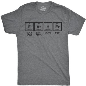 Mens Father Periodic Table T Shirt Funny Nerdy Science Dad Tee For Guys - Crazy Dog Men's T Shirt - 1 of 4