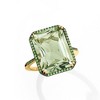 Ross-Simons 11.00 Carat Prasiolite and .20 ct. t.w. Tsavorite Ring in 14kt Yellow Gold - 4 of 4