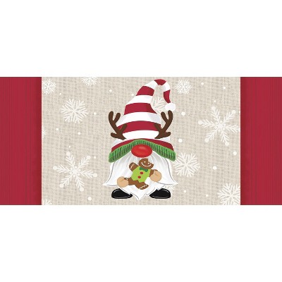 Evergreen Holiday Gnome Sassafras Indoor Outdoor Switch Doormat 1'10"x10" Multicolored