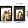 Americanflat 12x16 Picture Frame - Use as 8x12 Picture Frame with Black Mat and White Trim or Display 12x16 Photo Without Mat -- Black - 2 of 4
