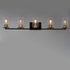 Maxim Lighting Sleek 5 - Light Vanity in  Antique Brass/Black - 2 of 4
