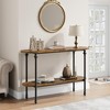 Whizmax 43.3" Console Table - 2-Tier Entryway Table with Storage, Metal Frame & MDF, Behind Couch Table for Living Room/Hallway - 2 of 4