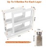 Racxily Swivel Cabinet Organizer Revolving Kitchen Rack Spice Organizer for Cabinet Condiment Holder Shelf - 2 of 4