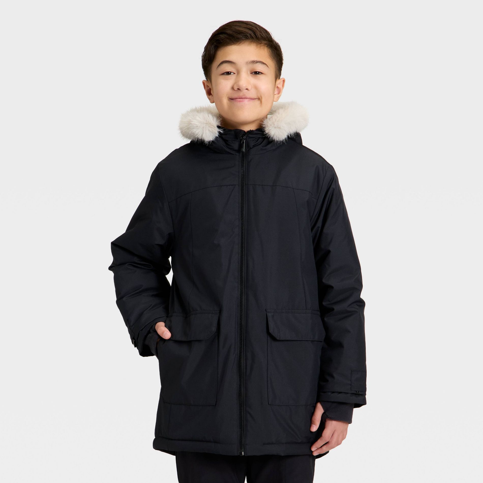 Kids' Hooded Parka Jacket - All In Motion™