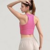 Anna-Kaci Active Women's High Neck Racerback Athletic Top with Contoured Seam Details - 4 of 4