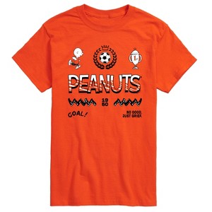 Men's - Peanuts - Charlie Brown Soccer Jersey Short Sleeve Graphic T-Shirt - 1 of 4