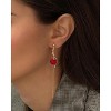 Dangle Earrings for Women- 14K Gold Plated Butterfly Heart Star Hoop Chain Tassel Design Long Dangle Earrings - 3 of 4