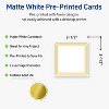 Avery Printable Square Cards, Gold Multi-Lined Border, 2.5" x 2.5", Matte White Square Cards, Laser/Inkjet, 90ct, Great for Business Cards - 2 of 4