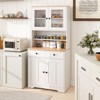 Tangkula Pantry Cabinet 67" Tall Kitchen Floor Cabinet w/ 2 Removable Shelves 2 Drawers - 2 of 4