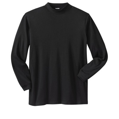 KingSize Mock Turtleneck Long-Sleeve Cotton Tee