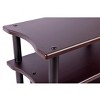 Monolith Double-Wide XL 3-Tier AV Stand 300 lbs Weight Capacity Per Shelf Organize Display AV Components Home Theater or Entertainment System, - 4 of 4