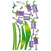 Slickblue Purple Lily Valley Wall Art Decals - Peel & Stick Vinyl Stickers for Smooth Surfaces, 13"x23.5" - 2 of 3