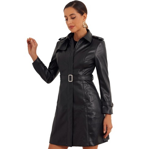 Slim-fit Lapel Leather Jacket