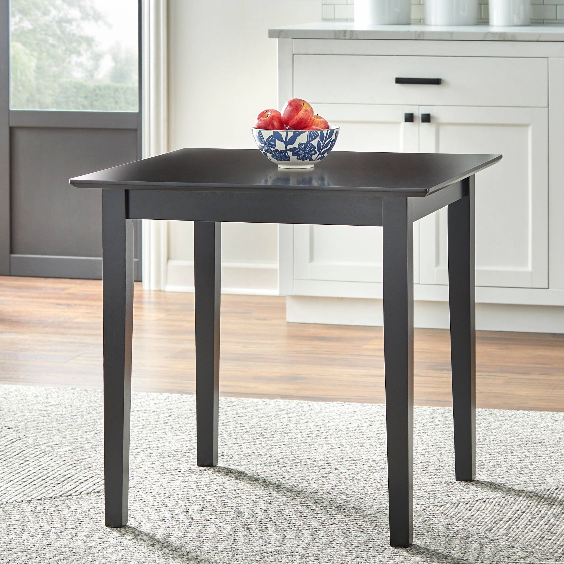 Buylateral Udine 29.5" Square Dining Table Black