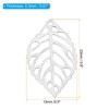 Unique Bargains Metal Bulk Hollow Leaf Pendants for Jewelry Making Bracelets 100 Pcs - 3 of 4