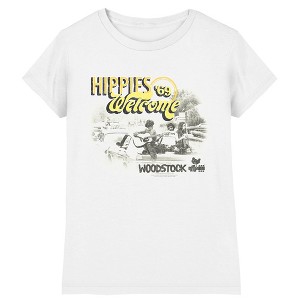 Girl's Woodstock Hippies 69 T-Shirt - 1 of 3