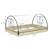 12 Pockets Raised Garden Bed with Greenhouse and Roll Up Windowsen Planter Box Kit with Cover, Dual Use for Vegetables, Flowers - 3 of 4