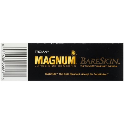 Trojan Magnum Bareskin Lubricated Condoms - 10ct