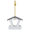 Bird Choice Modern Farmhouse Fly Thru Novelty Bird Feeder 7" Black & White - 3 of 4