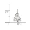 Black Bow Jewelry Sterling Silver Texas State Bobcats NCAA Extra Small Pendant - 2 of 3