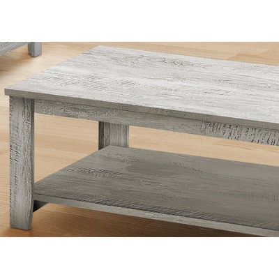 Gray Laminate Rectangular Coffee and End Table Set