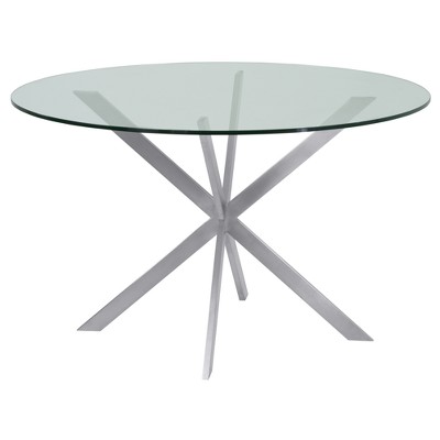 target glass dining table