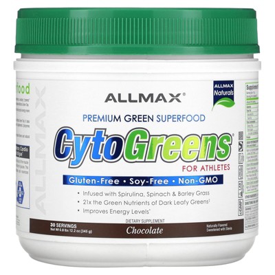 ALLMAX CytoGreens® For Athletes, Chocolate, 0.8 lbs (345 g)