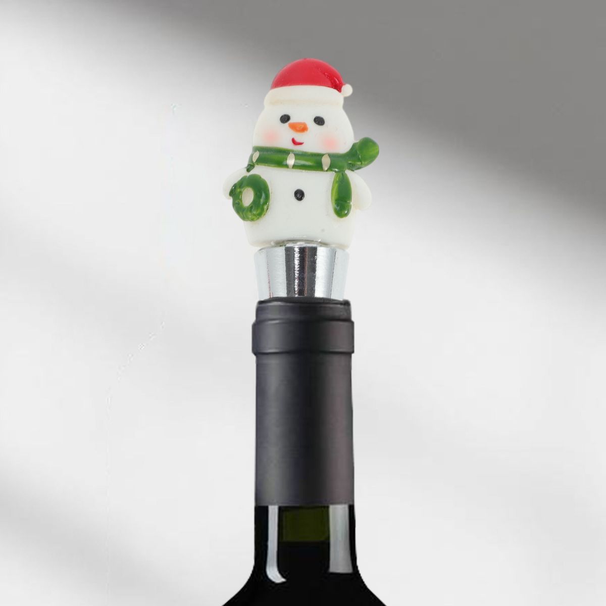 Unique Bargains Gingerbread Man Bottle Stopper Zinc Alloy ABS Silicone 1 Pc - thumbnail 2