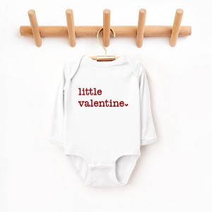 The Juniper Shop Little Valentine Puff Print Baby Long Sleeve Bodysuit - 1 of 3