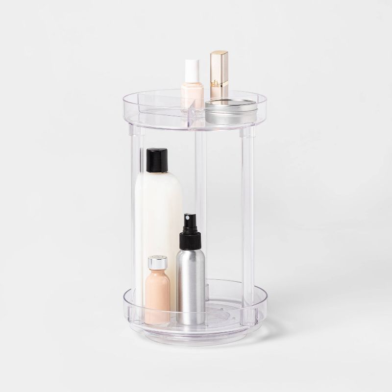 Spinning Turntable Makeup Organizer Clear - Brightroom&#8482;, 3 of 9