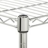 SEVOBAL Utility Storage Shelves 5 Tier Heavy Duty Metal Rack for Home Office Organization and Style, Chrome, 35.82"*14.17"*6.65" - 2 of 4