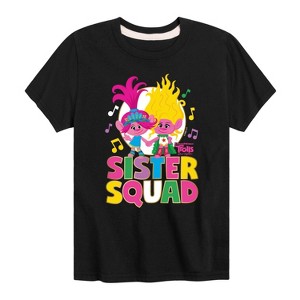 Boys' - Trolls - Poppy and Viva Sister Squad Short Sleeve Graphic T-Shirt - 1 of 4