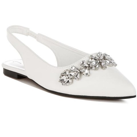 Женские сандалии London Rag Womens Adhara Diamante Embellished Flat Sandals 9